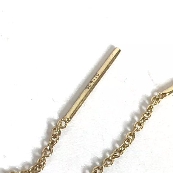 FENDI Accessories F is Chain Long Pierce Metal Gold/Red - Picture 9 of 9